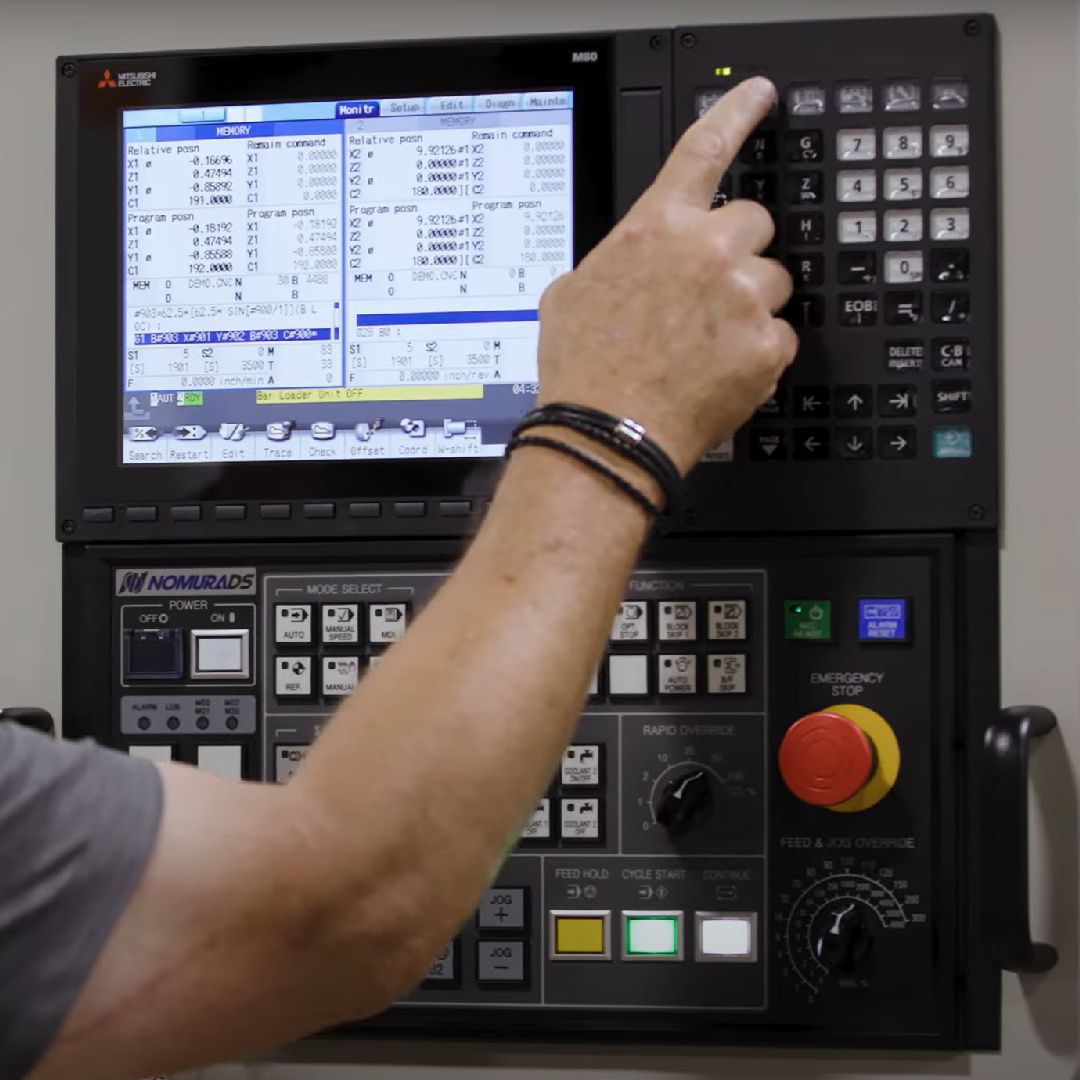 unノウン CNC Machine | M8V Series Control | Nomura DS